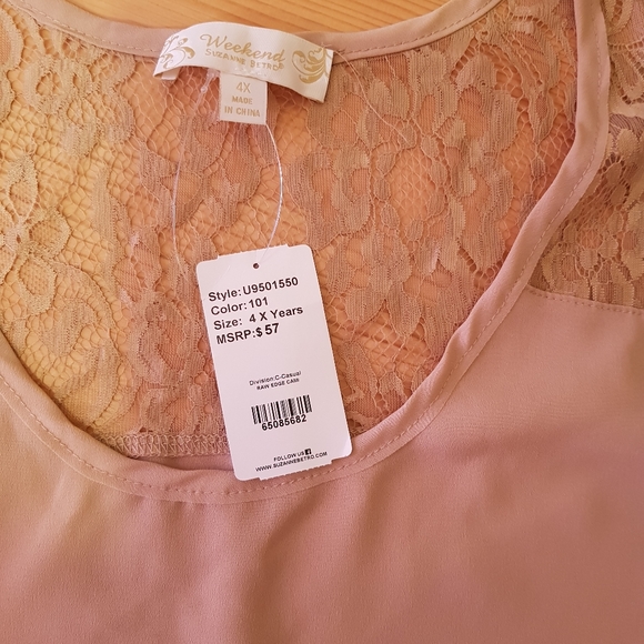 Nwt Suzanne Betro blouse size:4x - Picture 7 of 8